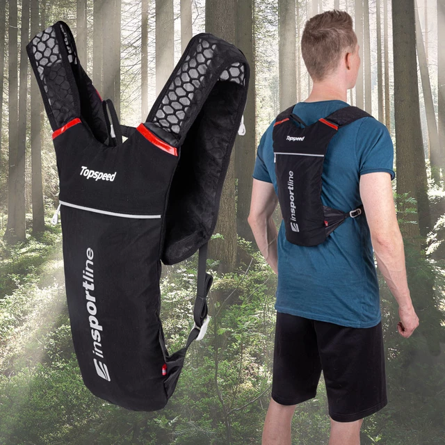 Running Backpack inSPORTline Topspeed - Black