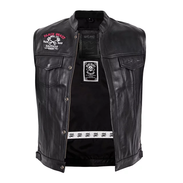 Motorcycle Vest W-TEC Black Heart Rumbler II - Black