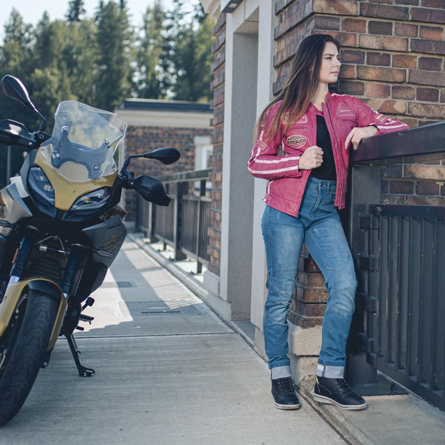Women’s Moto Jeans W-TEC Panimali - Blue