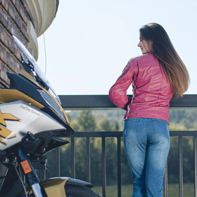 Women’s Moto Jeans W-TEC Panimali - Blue