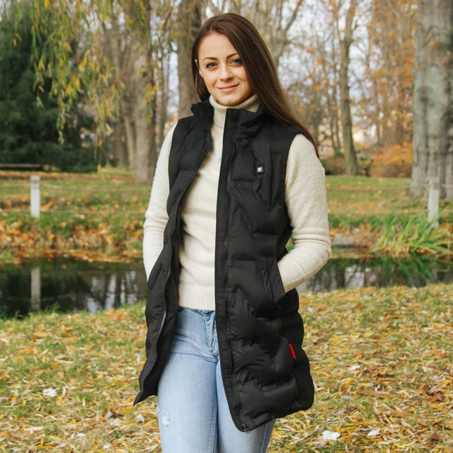 Women’s Heated Vest inSPORTline WARMelong w/ 10,000 mAh Power Bank - Black