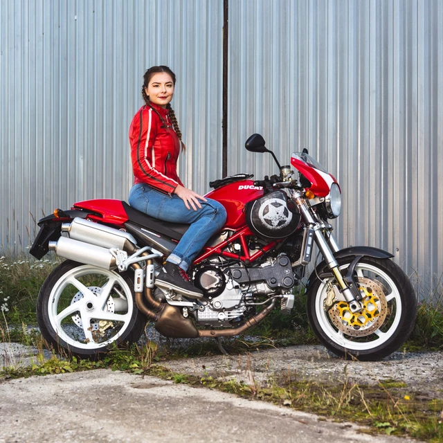 Women’s Moto Jeans W-TEC Panimali - Blue