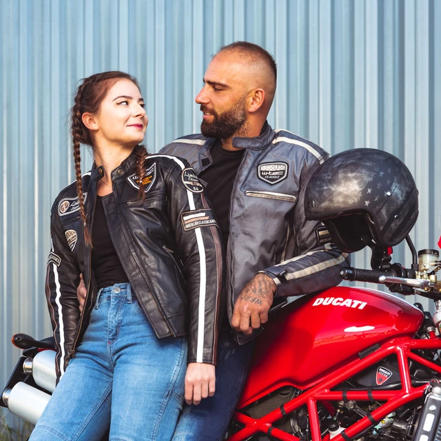 Women’s Moto Jeans W-TEC Panimali - Blue
