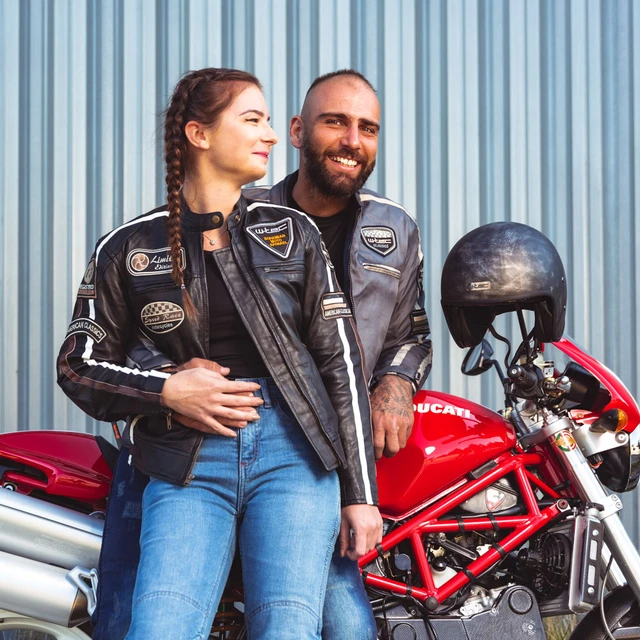 Women’s Moto Jeans W-TEC Panimali - Blue
