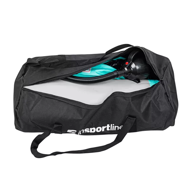 Inflatable Exercise Mat inSPORTline Airstunt 300 x 100 x 10 cm turquoise-dark gray