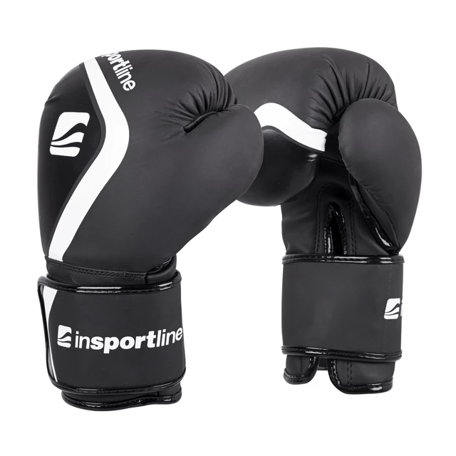 Wall-Mounted Electronic Punching Target inSPORTline Smartpunch + Boxing Gloves inSPORTline Shormag - Black