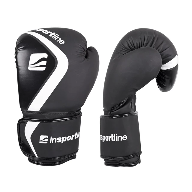 Wall-Mounted Electronic Punching Target inSPORTline Smartpunch + Boxing Gloves inSPORTline Shormag - Black