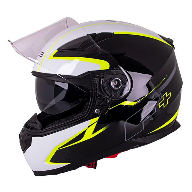 Motorcycle Helmet W-TEC FS-816 Black-Fluo Yellow