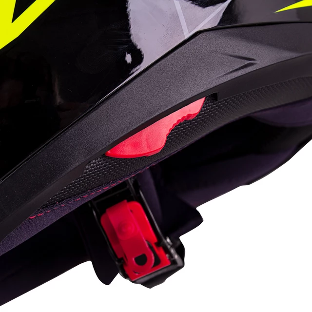Motorcycle Helmet W-TEC FS-816 Black-Fluo Yellow