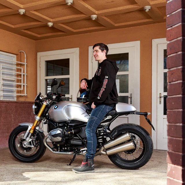 Motorcycle Shoes W-TEC Kostow - Black