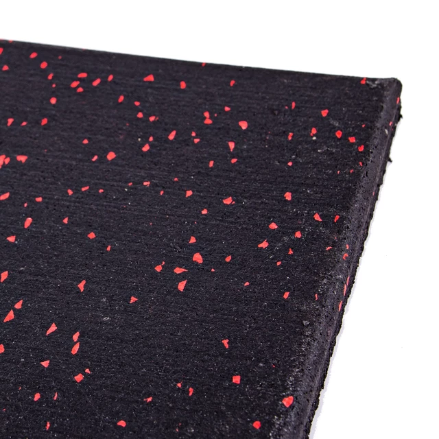 Heavy Duty Floor Mat inSPORTline Proteko II 50 x 50 x 1.5 cm - Black-Red