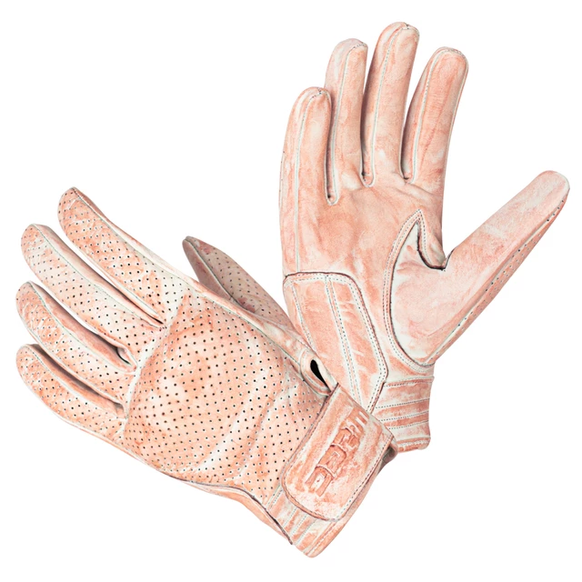 Motorcycle Gloves W-TEC Modko - Black - Brick Red-White