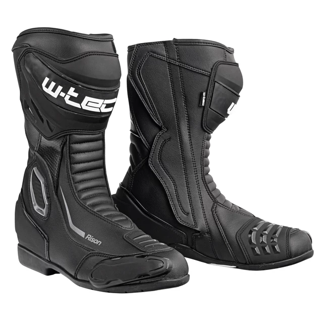 Motorcycle Boots W-TEC Rison - Black - Black
