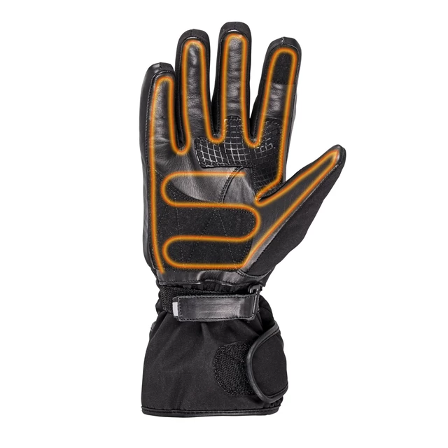 Heated Moto and Ski Gloves inSPORTline HEATride - Black-Fluo Green