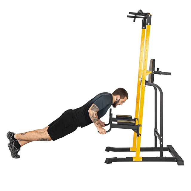 Free-Standing Pull-Up Station inSPORTline Power Tower PT250 - Black-Yellow
