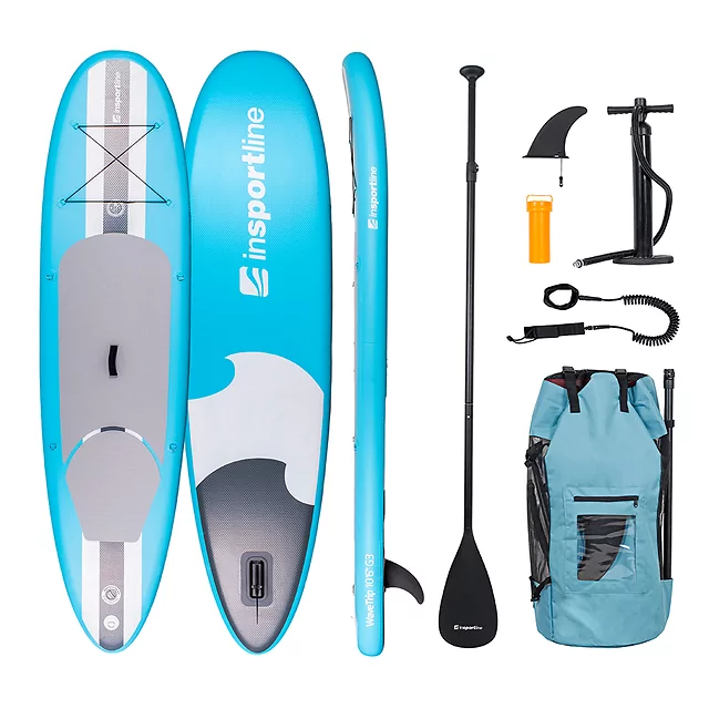 Paddle Board w/ Accessories inSPORTline WaveTrip 10’6” G3 - Blue