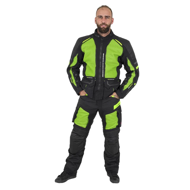 Motorcycle Pants W-TEC Aircross - Black-Grey