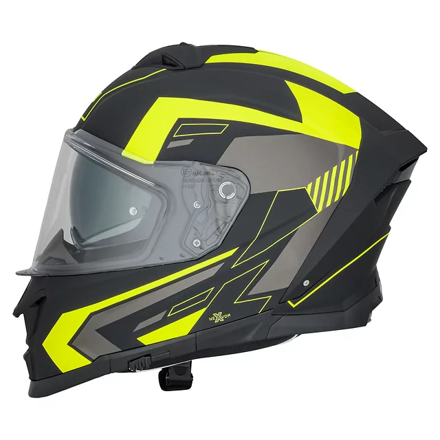 Motorcycle Helmet W-TEC Nexwor Graphic - Fluo