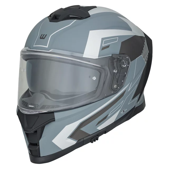 Motorcycle Helmet W-TEC Nexwor Graphic - Fluo - Grey