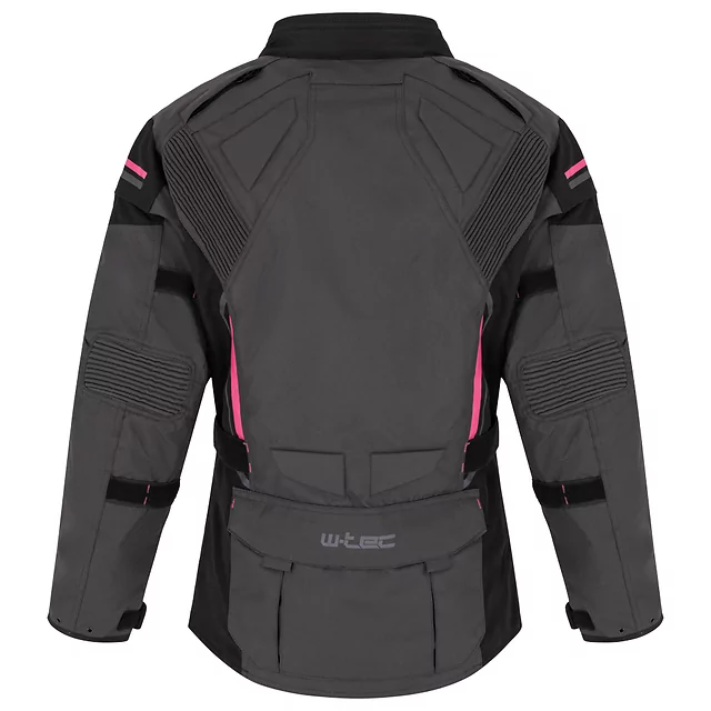 Women’s Motorcycle Jacket Barbata - černo-šedo-růžová