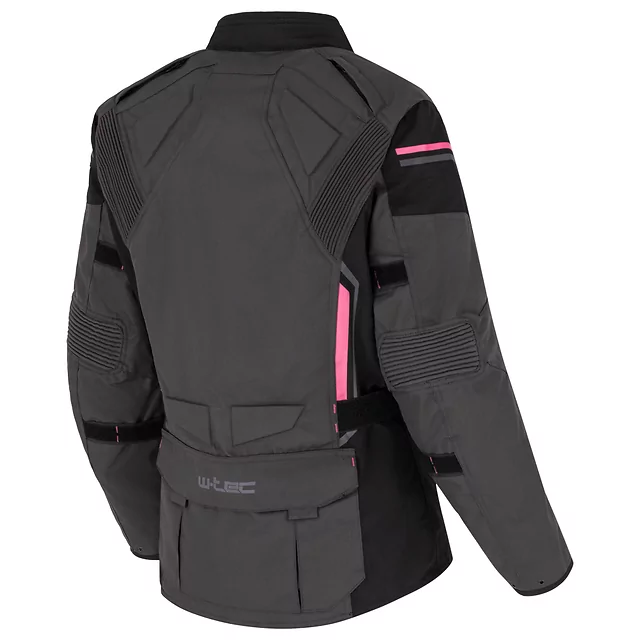 Women’s Motorcycle Jacket Barbata - černo-šedo-růžová