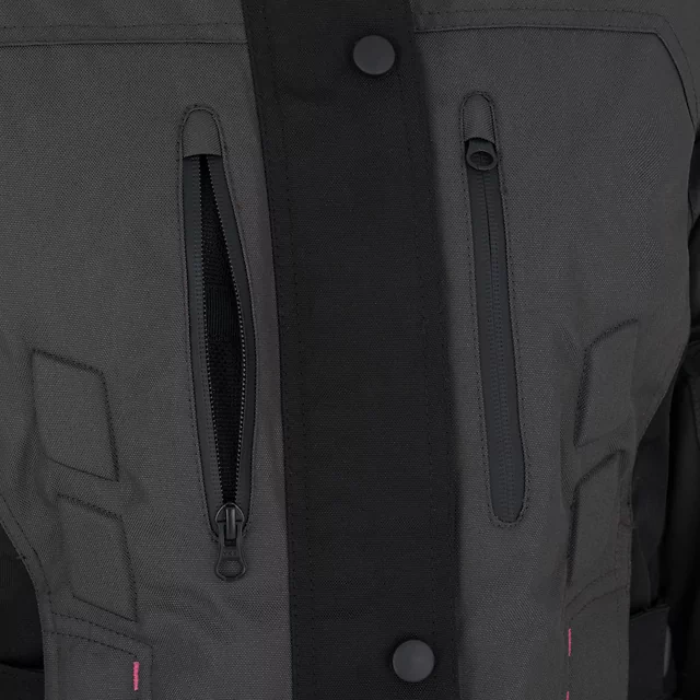 Women’s Motorcycle Jacket Barbata - černo-šedo-růžová