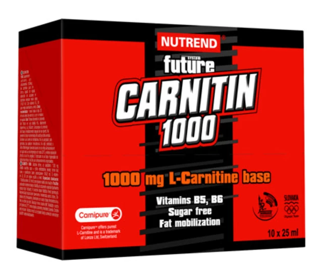 Nutrend Carnitin 1000, 10X25 ml