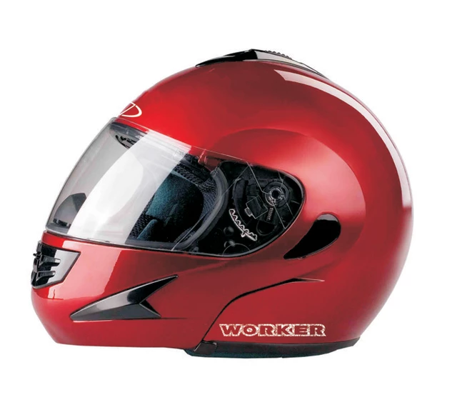 WORKER V200 Motorcycle Helmet - Burgundy