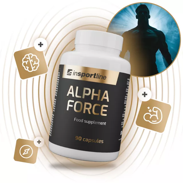 Stimulant inSPORTline AlphaForce – 90 Capsules, with extract of anchor plant and other plants