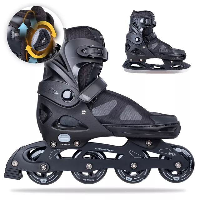 2-in-1 Skates w/ Tightening Dial inSPORTline Noctys