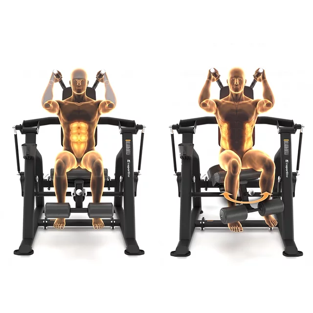 Plate-Loaded Seated Abdominal Machine inSPORTline Velocer