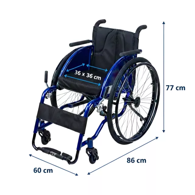 Lightweight Folding Mechanical Sports Wheelchair inSPORTline Brenstark
