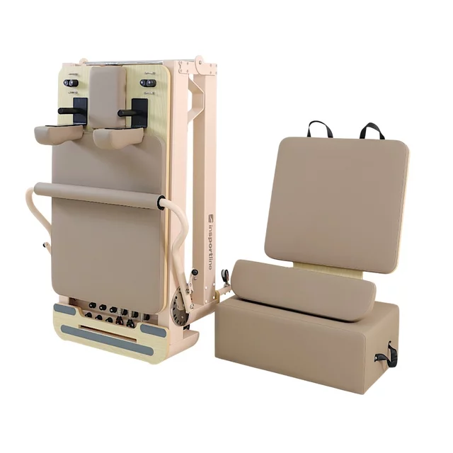 Pilates Reformer inSPORTline Comfolder EVO - Beige