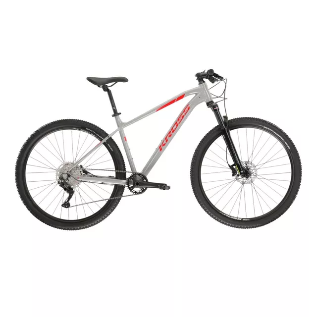 Mountain Bike Kross Level 4.0 29” Gen 007 - šedá / červená / lesk