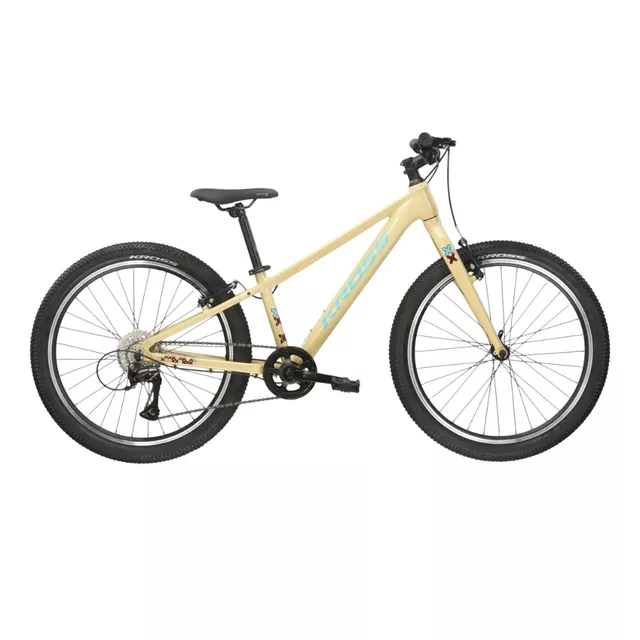 Junior Bike Kross LEVEL JR 1.0 24” Gen 007 - červená / marinový / lesk