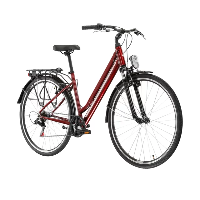 Urban Bike Kross Sentio 1.0 28” – 2025 - grafitová / šedá / lesk - rubín / šedá / lesk