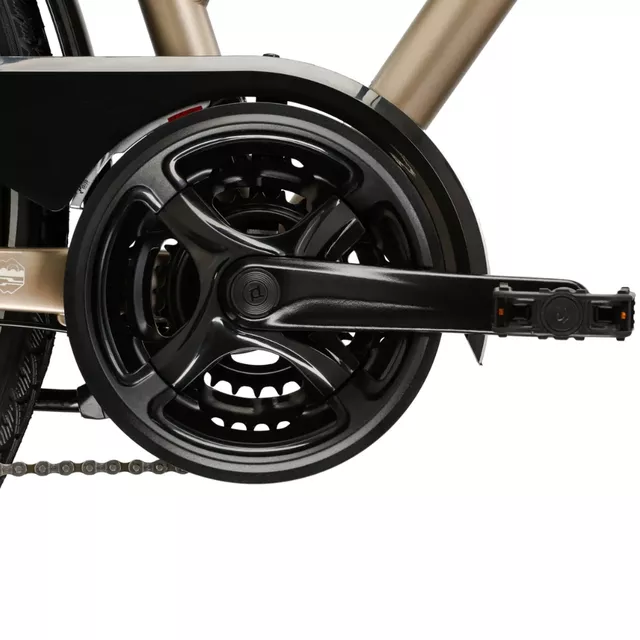 Women’s Trekking Bike Kross Trans 3.0 28” – 2025 - hnědá / stříbrná / matný