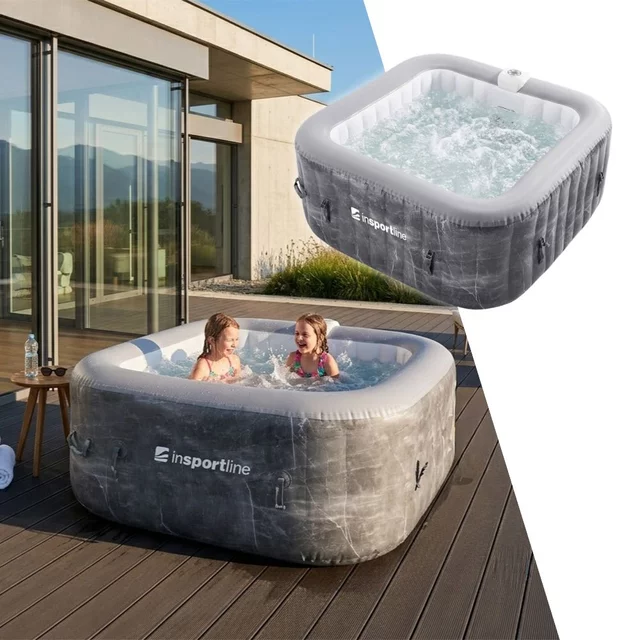 Inflatable Hot Tub inSPORTline Kamilia 155 x 155 x 65 cm