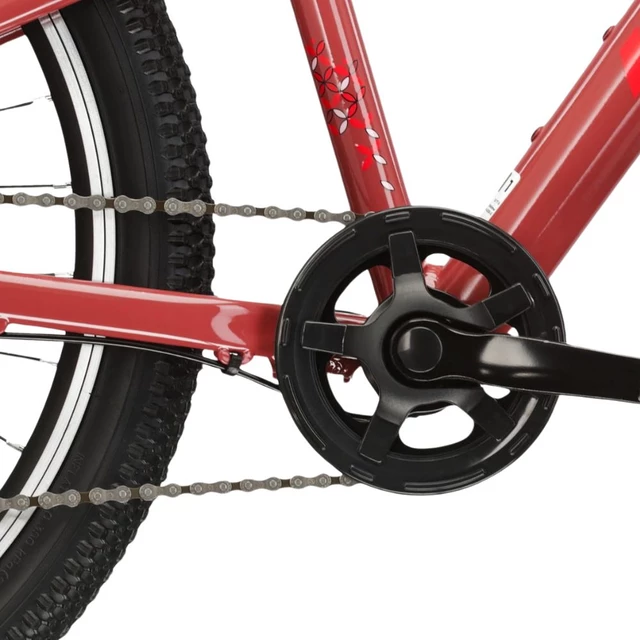 Junior Girls’ Bike Kross LEA JR 1.0 24” – 2024 - Bordo