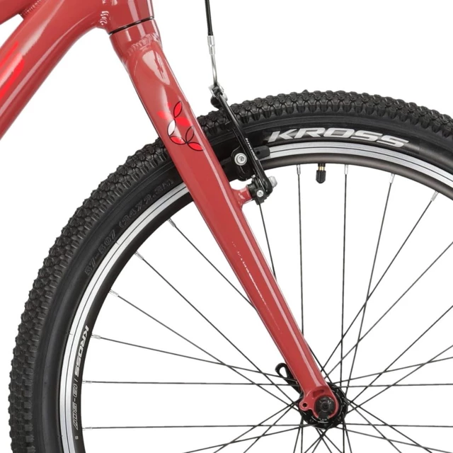 Junior Girls’ Bike Kross LEA JR 1.0 24” – 2024 - Bordo