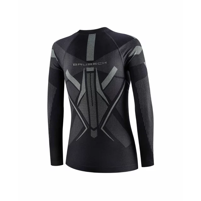 Women’s Long-Sleeve Performance Shirt Brubeck Dry LS1736W - Black/Graphite