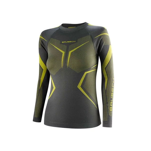 Women’s Long-Sleeve Performance Shirt Brubeck Dry LS1736W - Black/Graphite