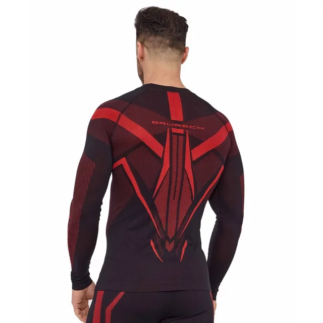 Men’s Long-Sleeve Performance Shirt Brubeck Dry LS1743M - Black/Graphite