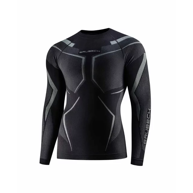 Men’s Long-Sleeve Performance Shirt Brubeck Dry LS1743M - Black/Graphite