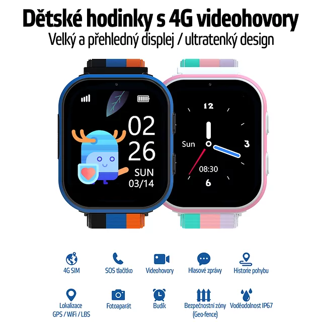 Children’s Smart Watch inSPORTline Cubbio - White