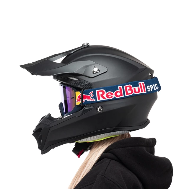 Motocross Goggles Red Bull Spect Whip, Matte Blue, Blue Mirrored Lens