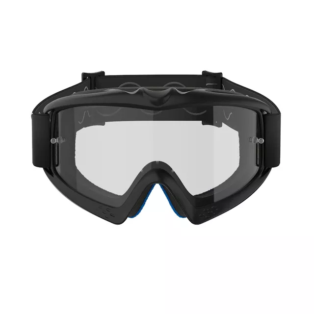 Children’s Motocross Goggles Alpinestars Vision Youth - Hollow černá antracit/žlutá fluo, čiré plexi