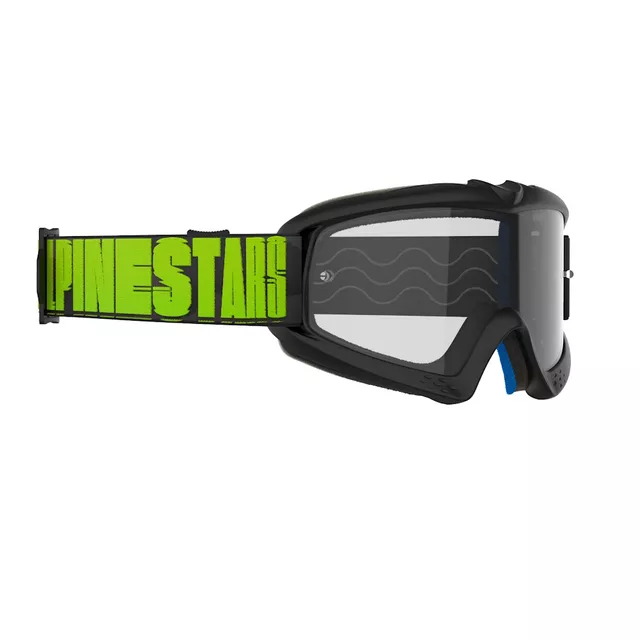 Children’s Motocross Goggles Alpinestars Vision Youth - Hollow černá antracit/žlutá fluo, čiré plexi