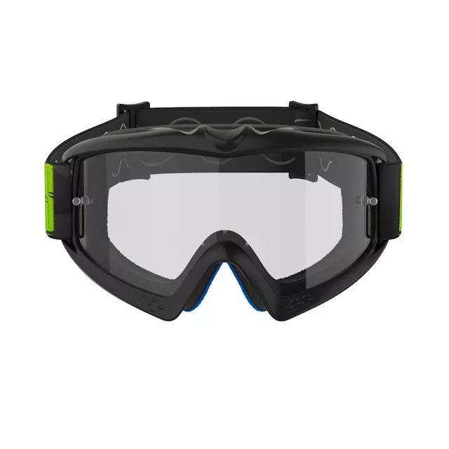 Children’s Motocross Goggles Alpinestars Vision Youth - Hollow černá antracit/žlutá fluo, čiré plexi