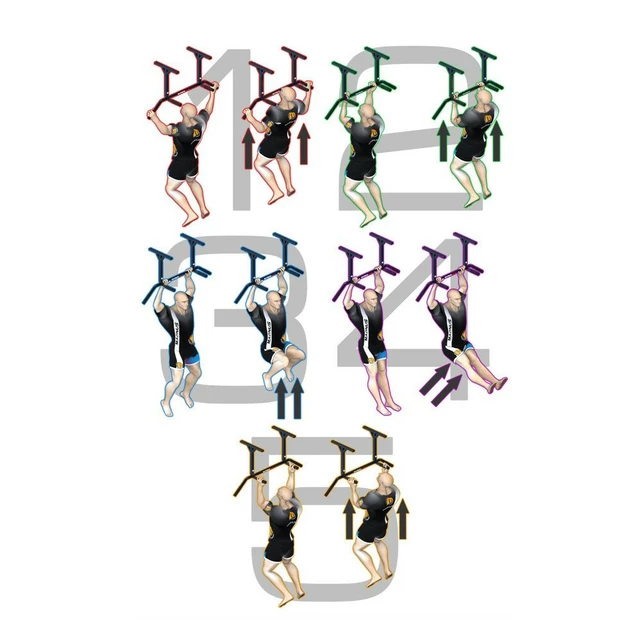 Ceiling-Mounted Pull-Up Bar w/ 4 Grips MAGNUS POWER MP1023